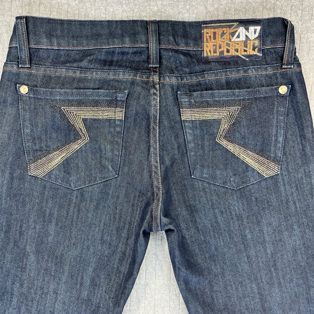 Rock & Republic Kasandra boot cut new without tag Women (26/30X33) lowrise Jeans - Picture 1 of 16